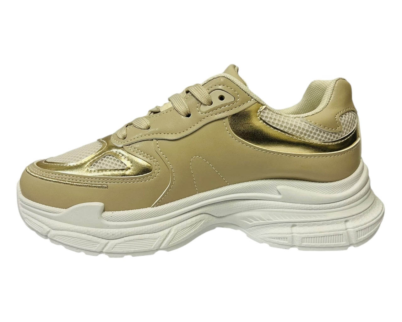Women's Casual Chunky Sole Lace Up Trainers