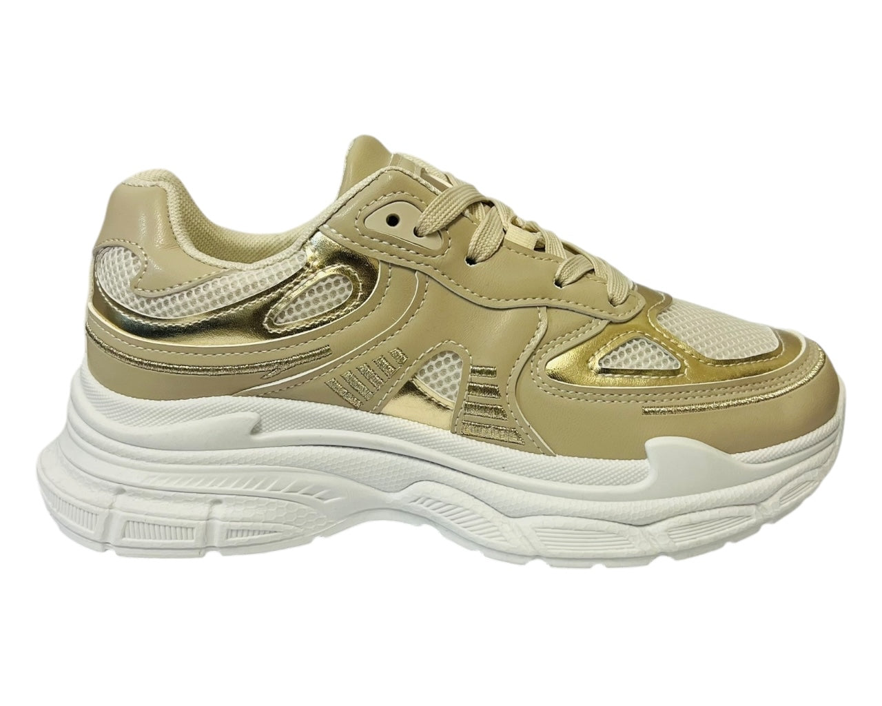 Women's Casual Chunky Sole Lace Up Trainers