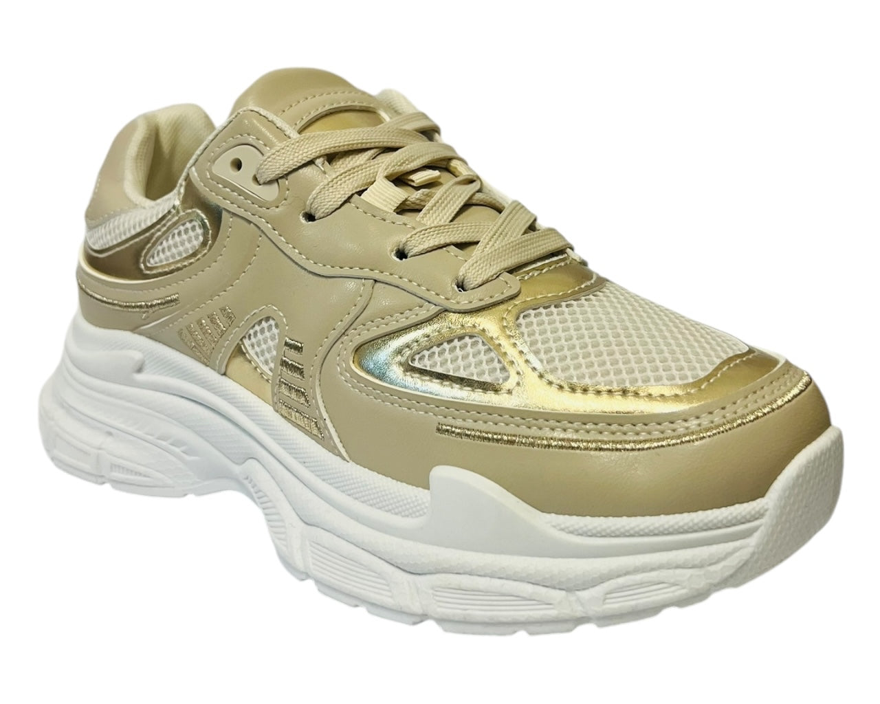 Women's Casual Chunky Sole Lace Up Trainers