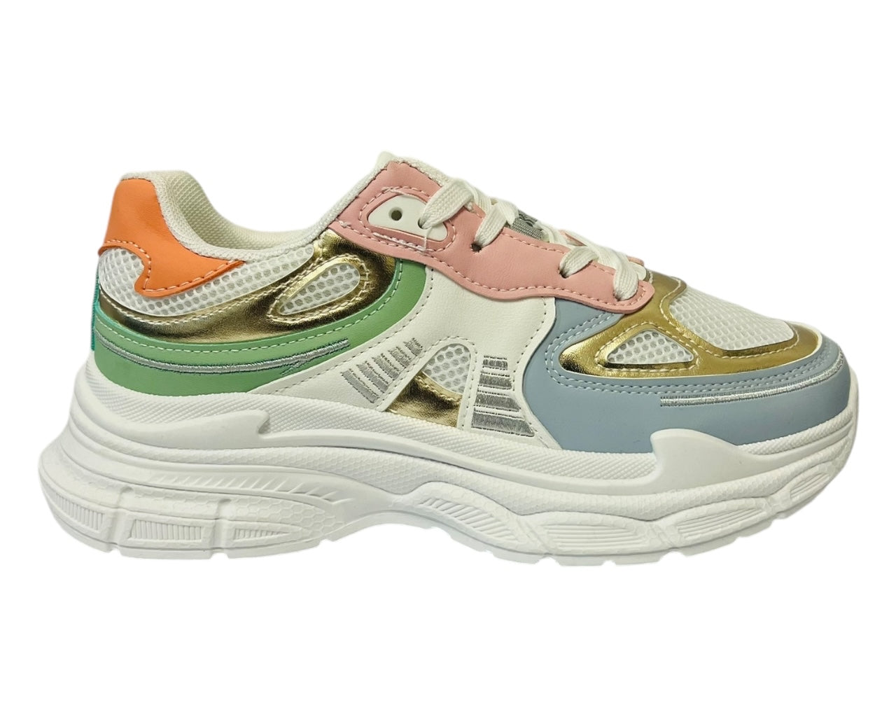 Women's Casual Chunky Sole Lace Up Trainers