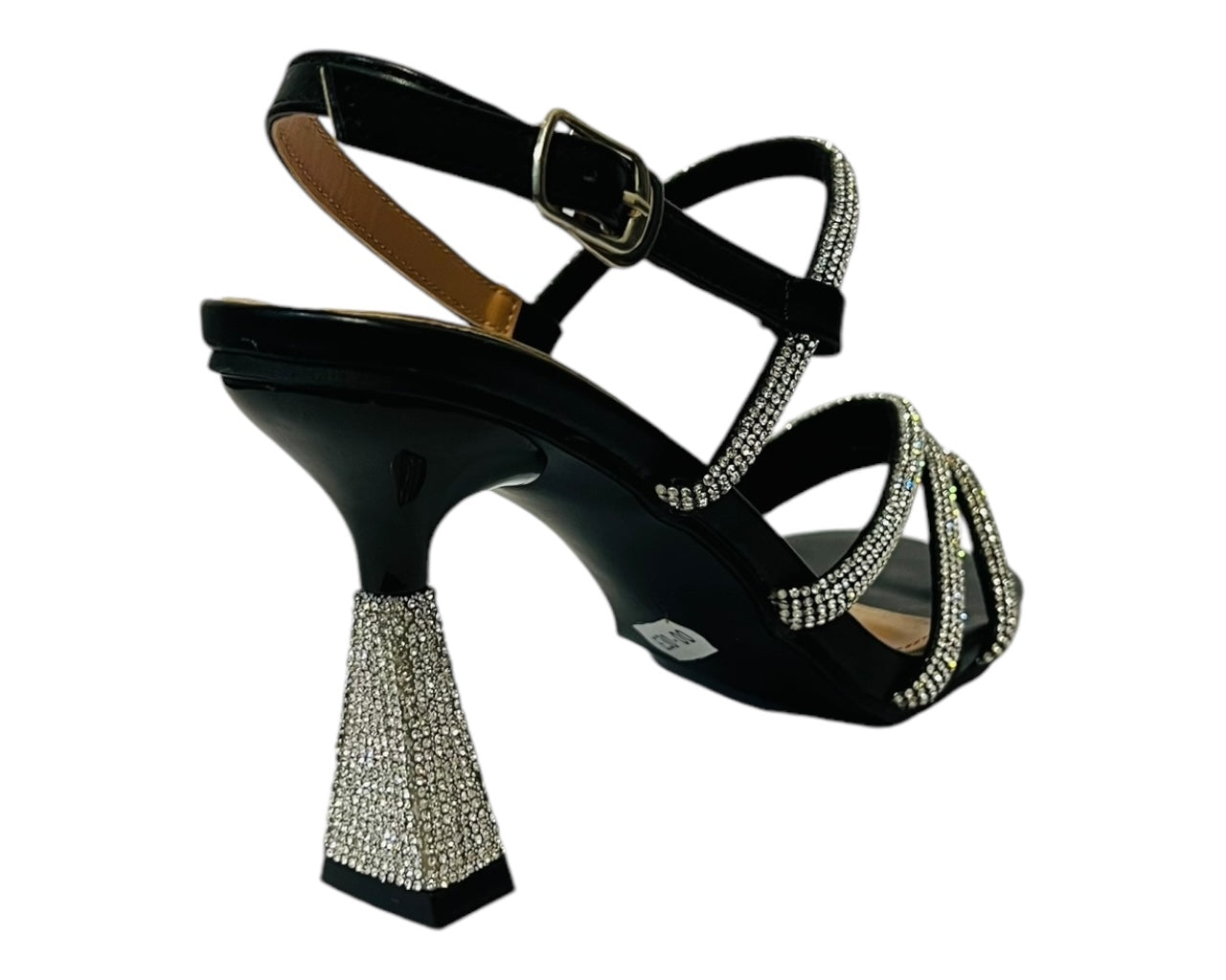 Women's Diamante Strappy Spool Heel Shoes