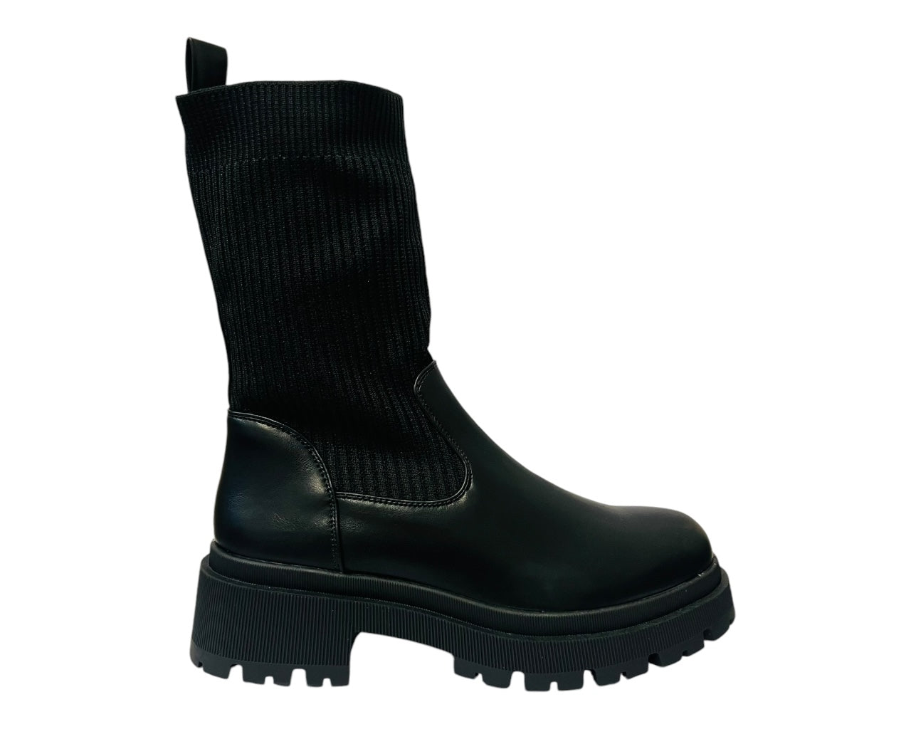 Women's BM69 Stretch Ankel Boots Black
