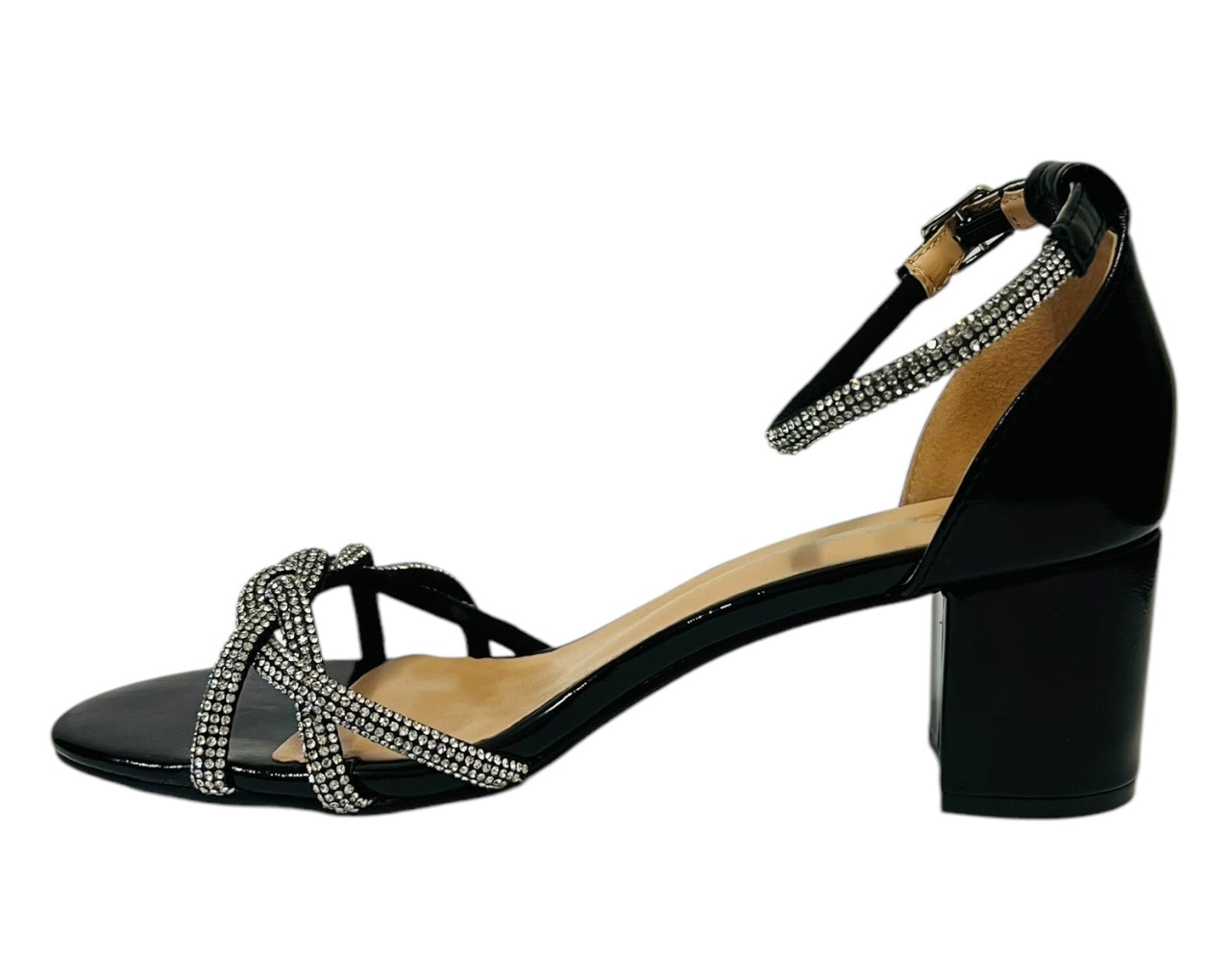Women's Crossover Diamante Wedding Prom Party Bride Shoes