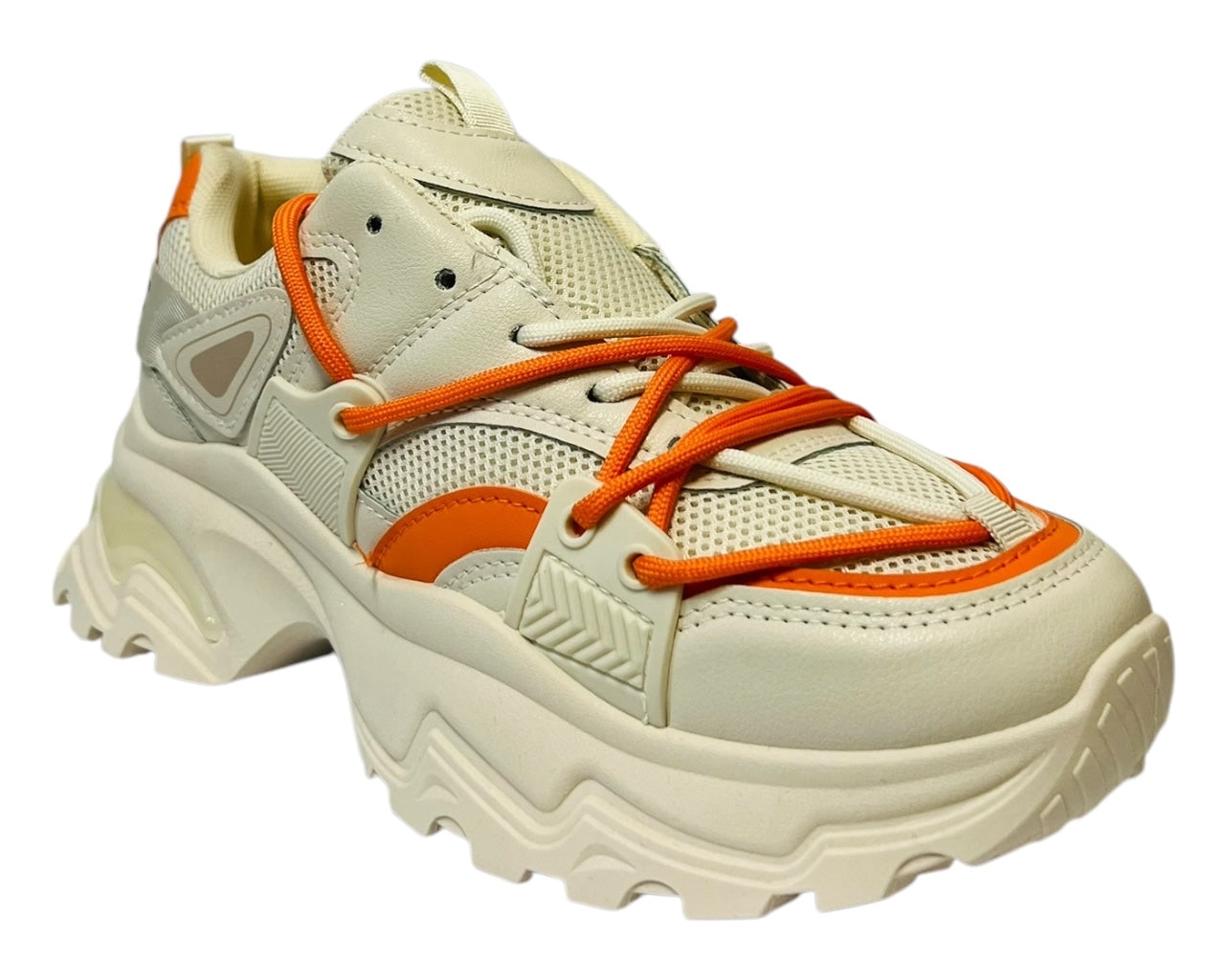 Women's Chunky Sole Lace Up Casual Trainers