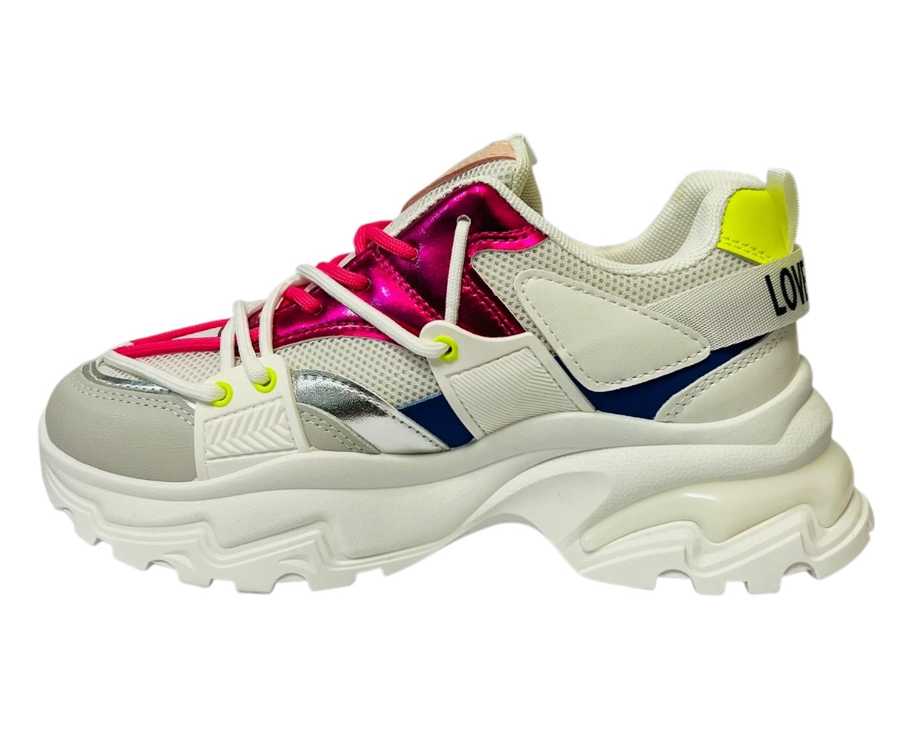 Women's Chunky Sole Lace Up Casual Trainers