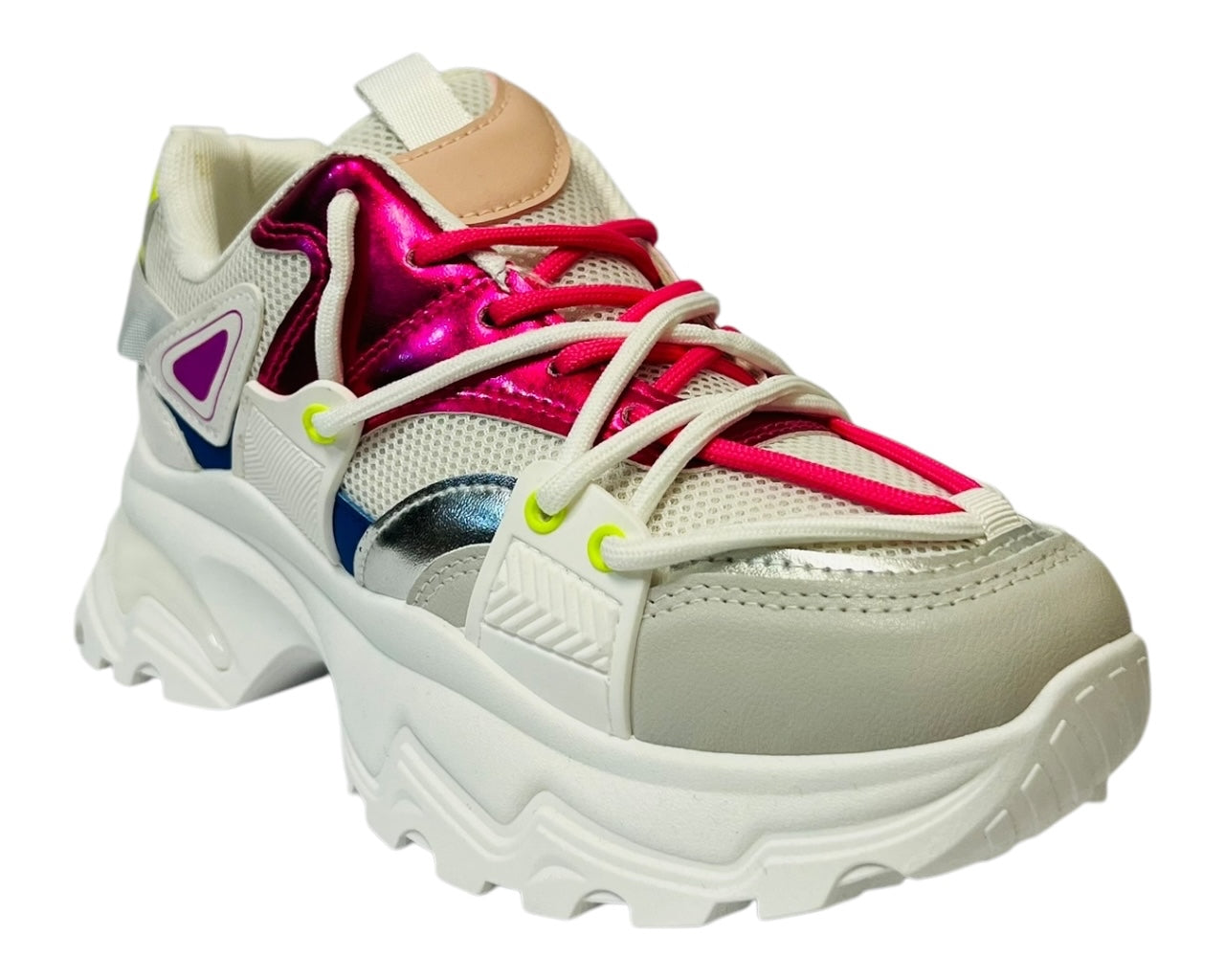 Women's Chunky Sole Lace Up Casual Trainers