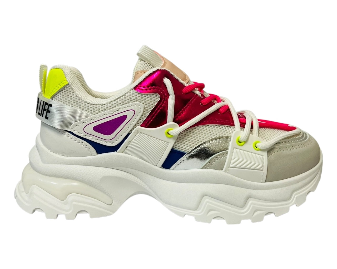 Women's Chunky Sole Lace Up Casual Trainers