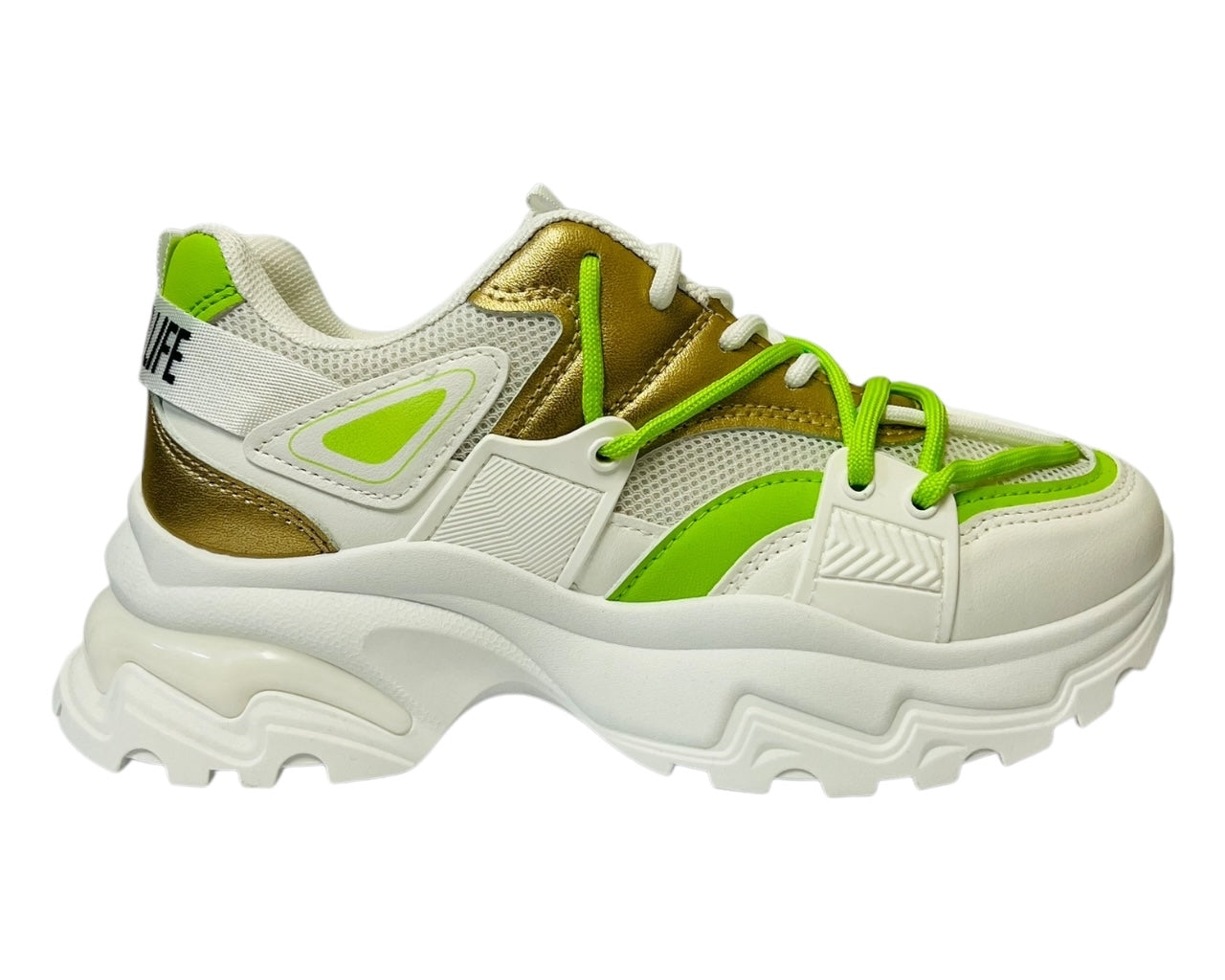 Women's Chunky Sole Lace Up Casual Trainers
