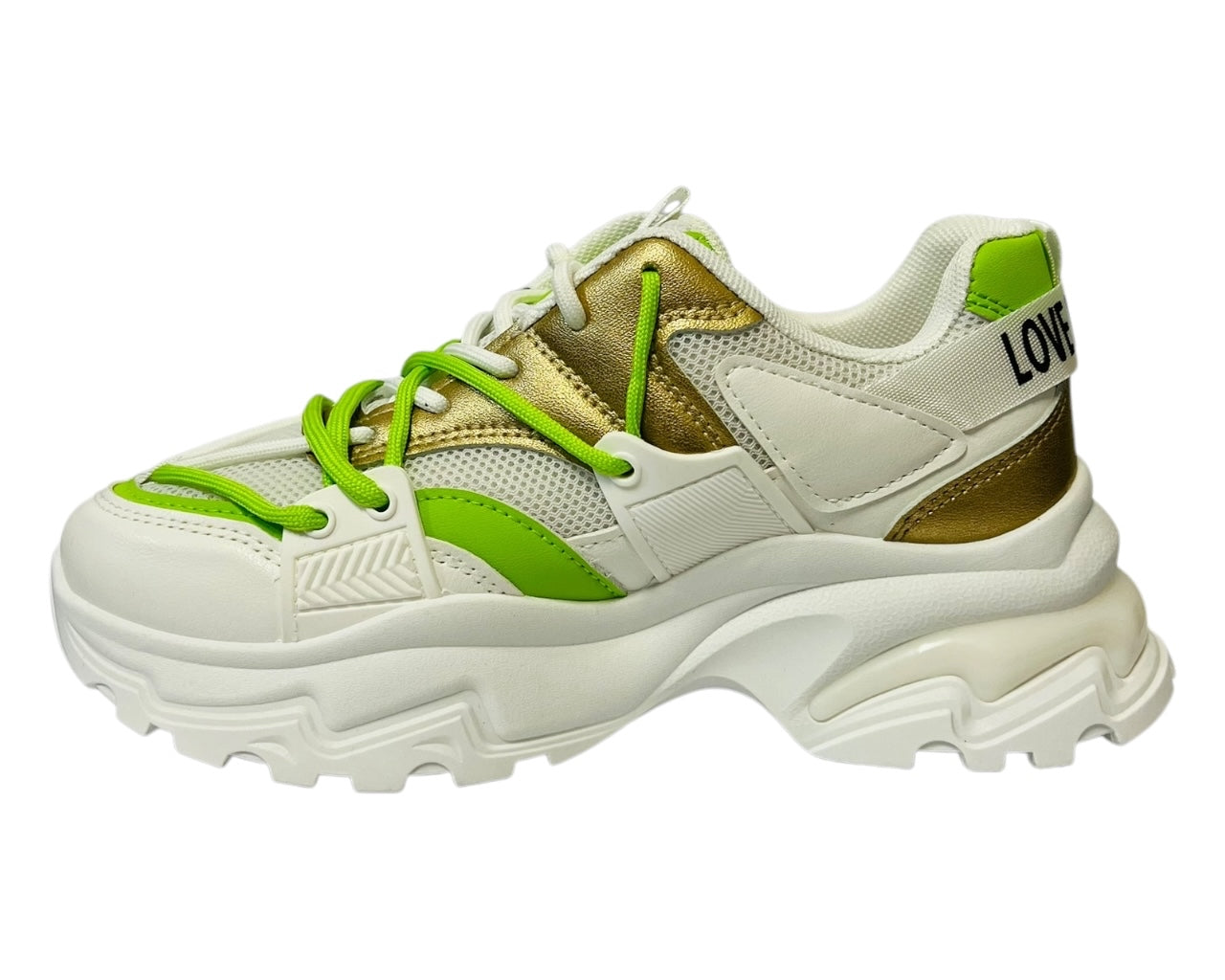 Women's Chunky Sole Lace Up Casual Trainers