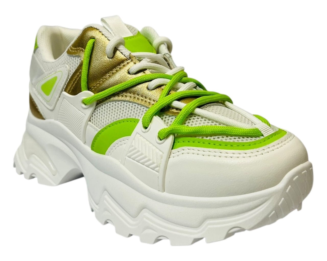 Women's Chunky Sole Lace Up Casual Trainers