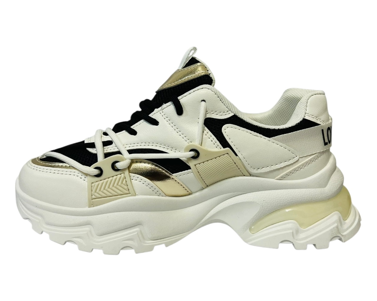 Women's Chunky Sole Lace Up Casual Trainers