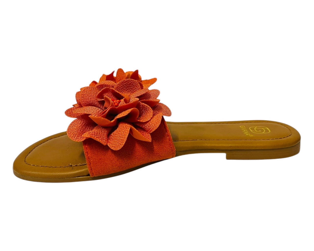 Women's Lightweight Open Toe Floral Deco Flat Sliders