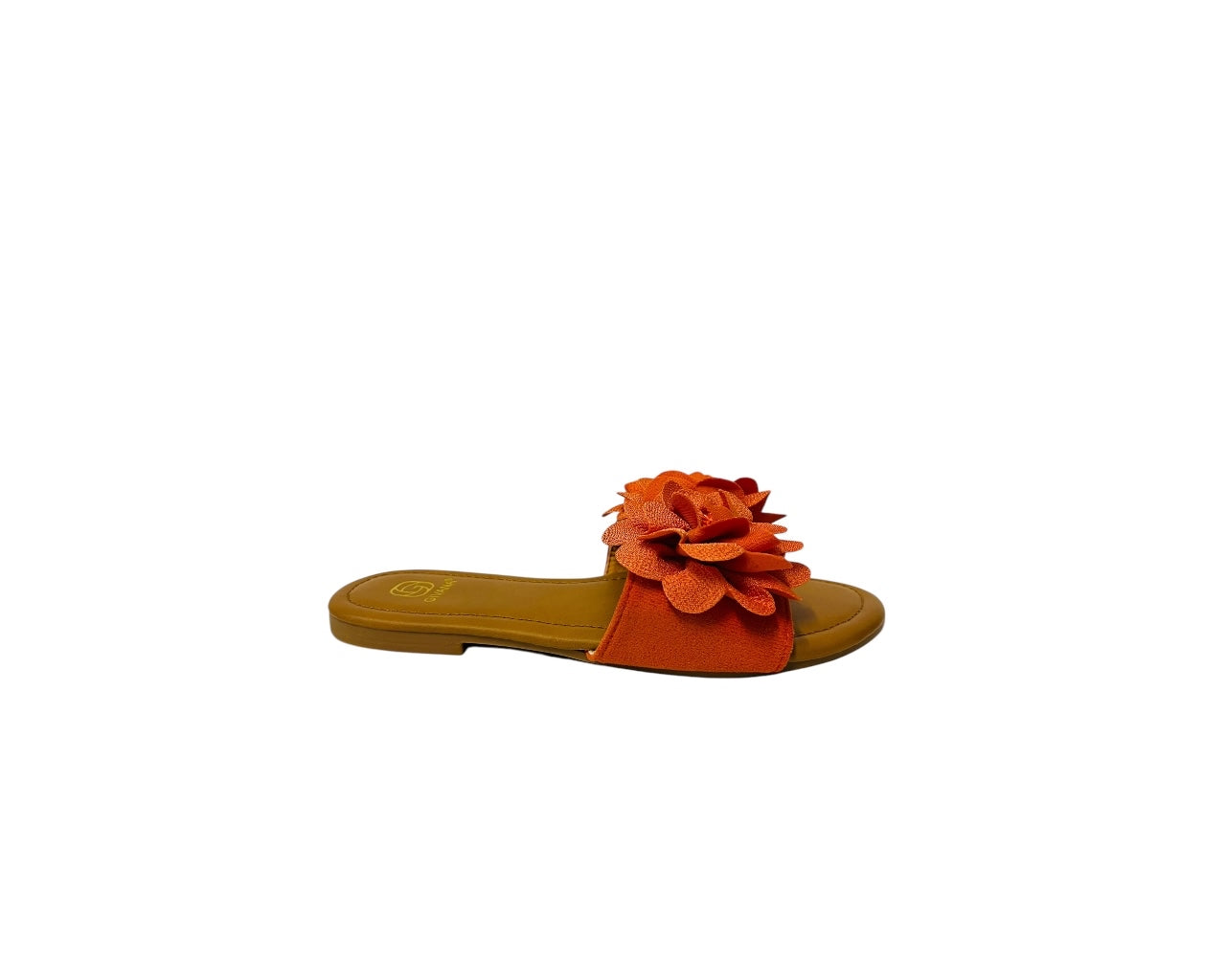 Women's Lightweight Open Toe Floral Deco Flat Sliders