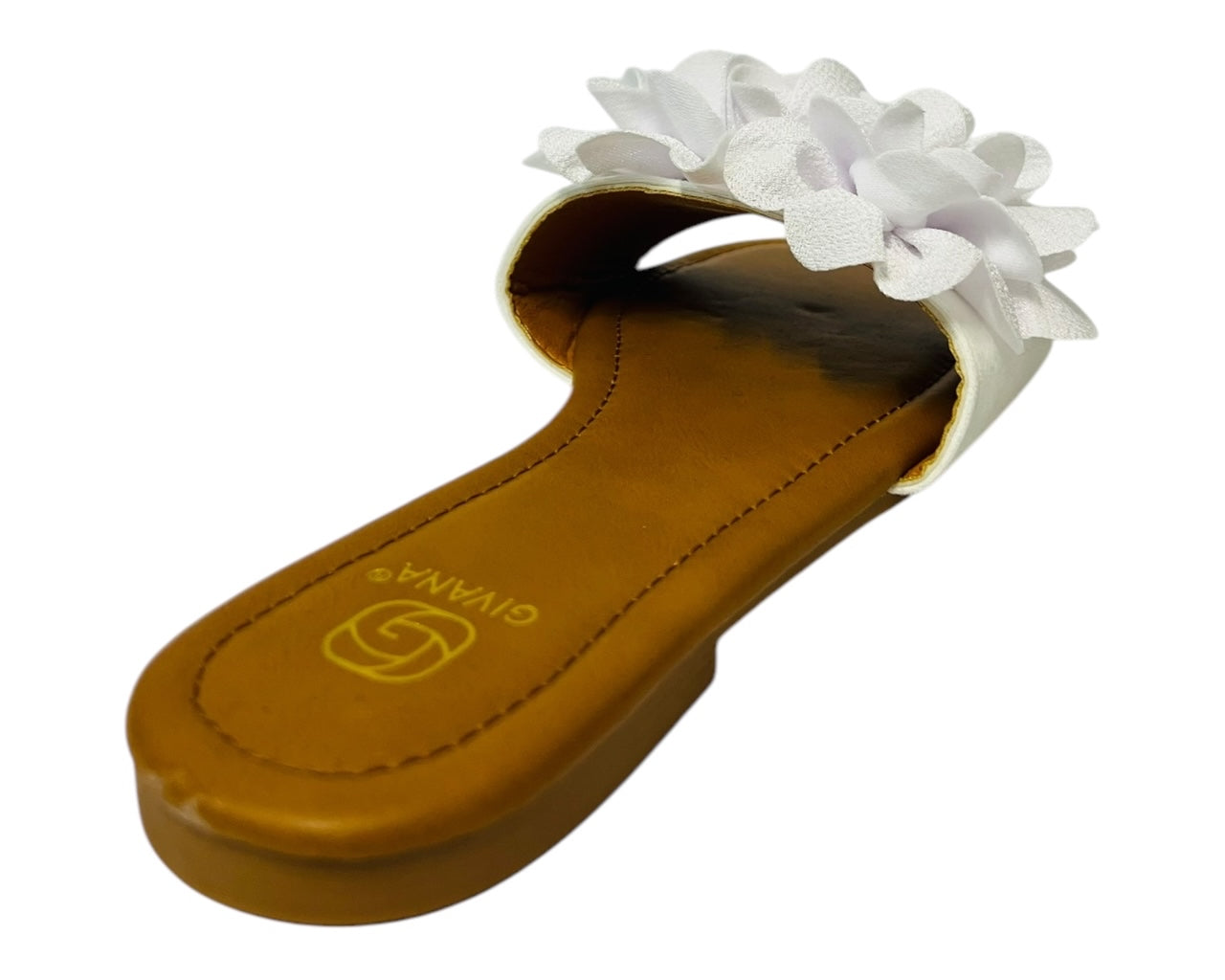 Women's Lightweight Open Toe Floral Deco Flat Sliders