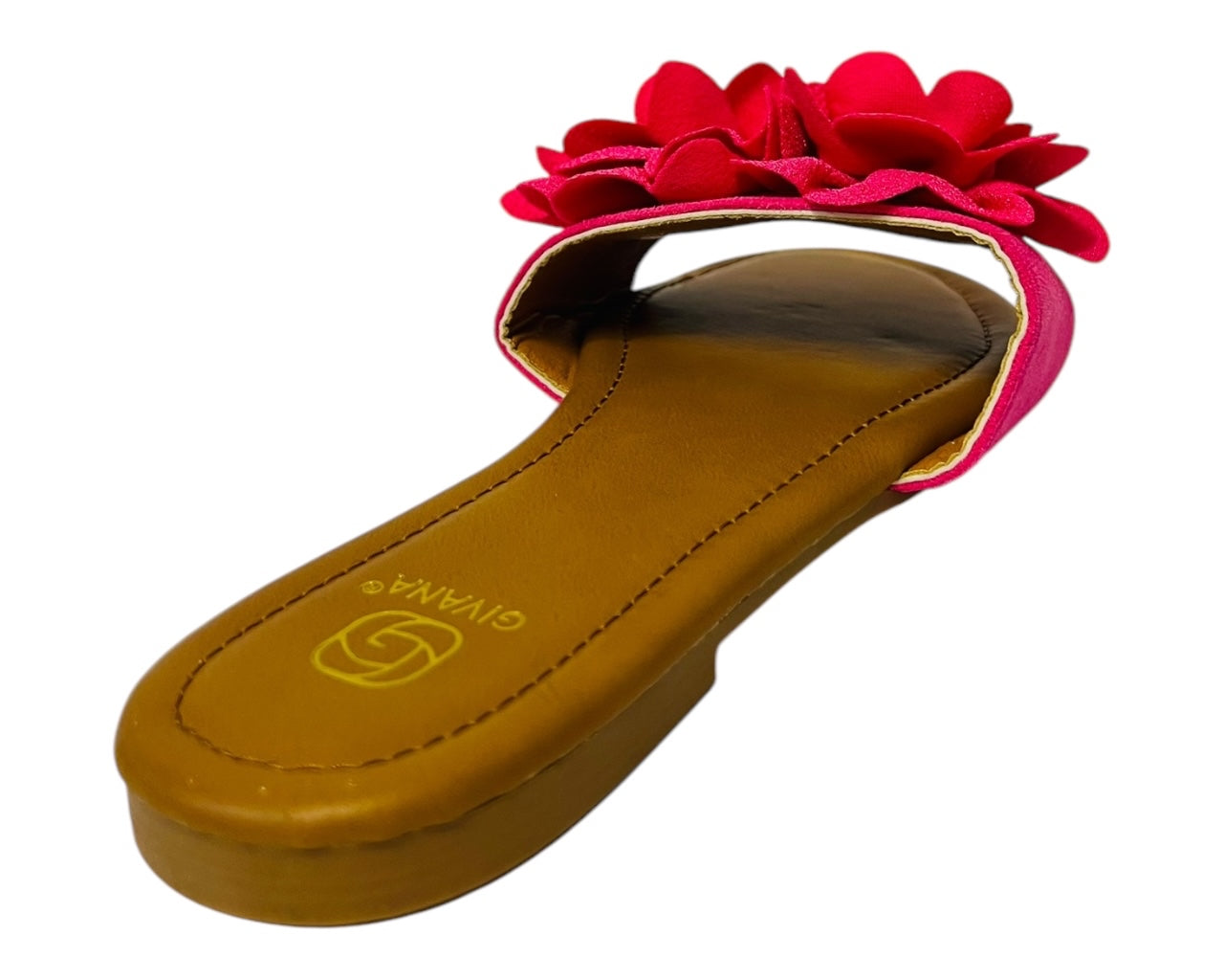 Women's Lightweight Open Toe Floral Deco Flat Sliders
