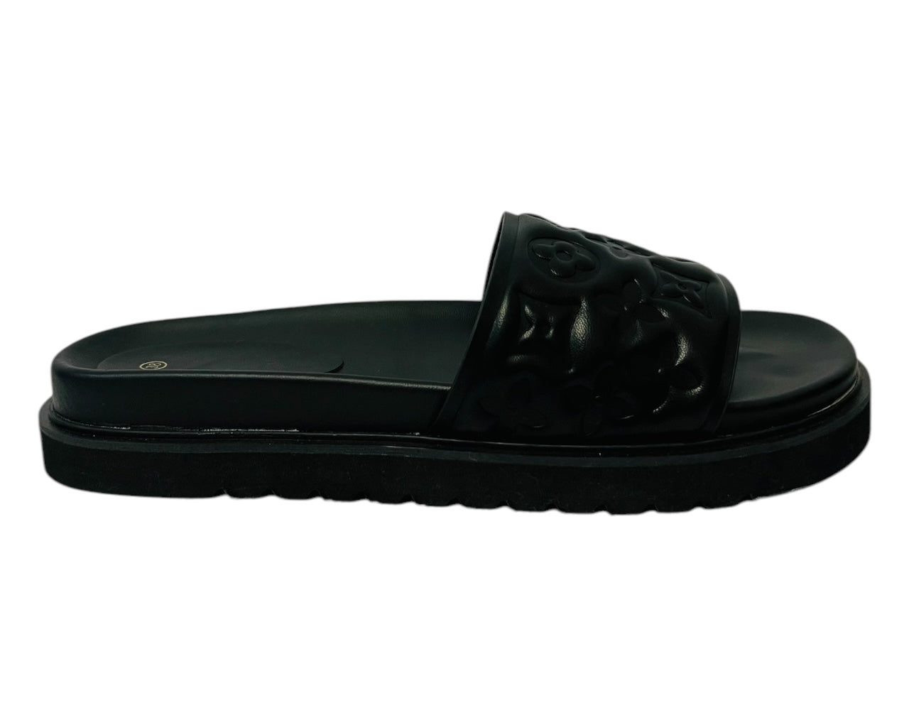 Women's Faux Leather Flat Sliders