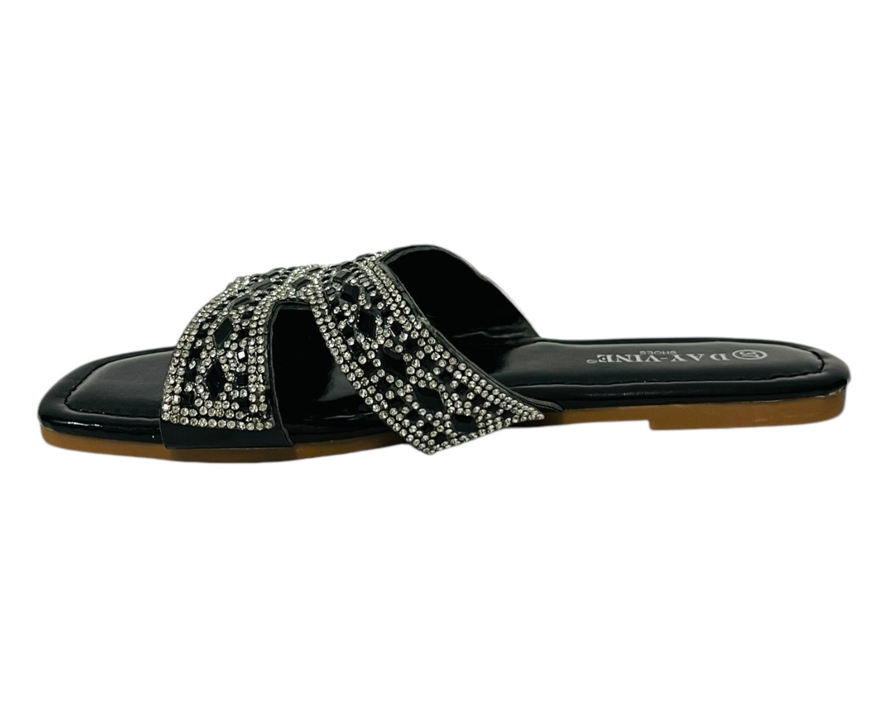 Women's Lightweight Smart Faux Leather Flat Slider