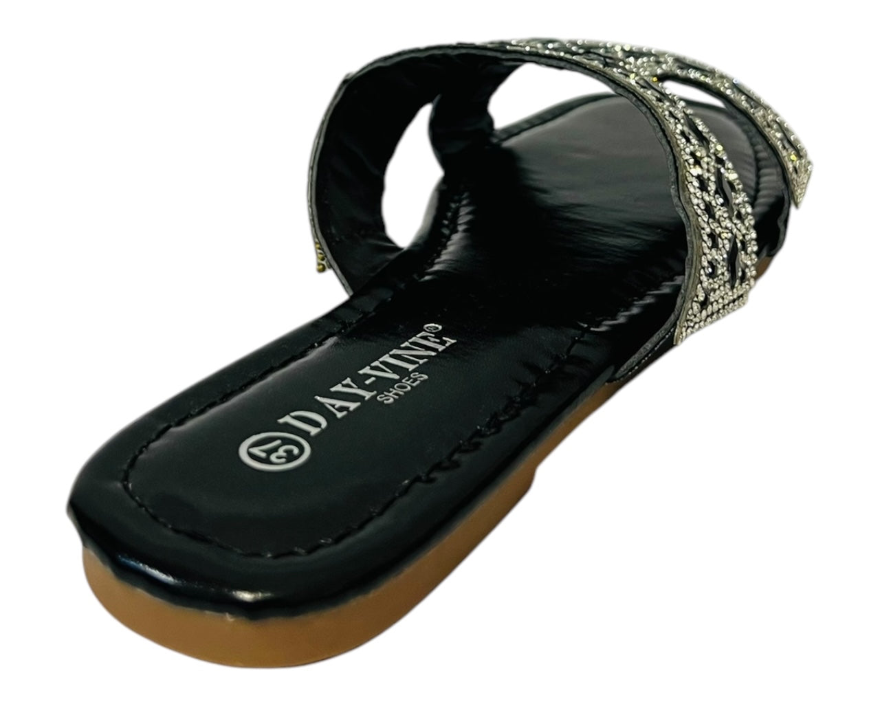 Women's Lightweight Smart Faux Leather Flat Slider
