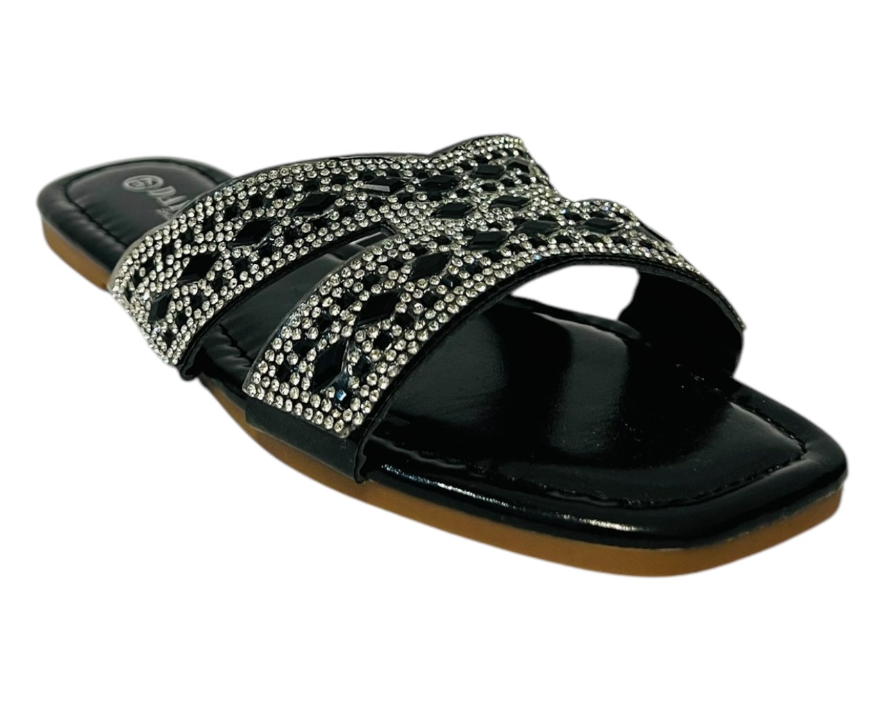 Women's Lightweight Smart Faux Leather Flat Slider