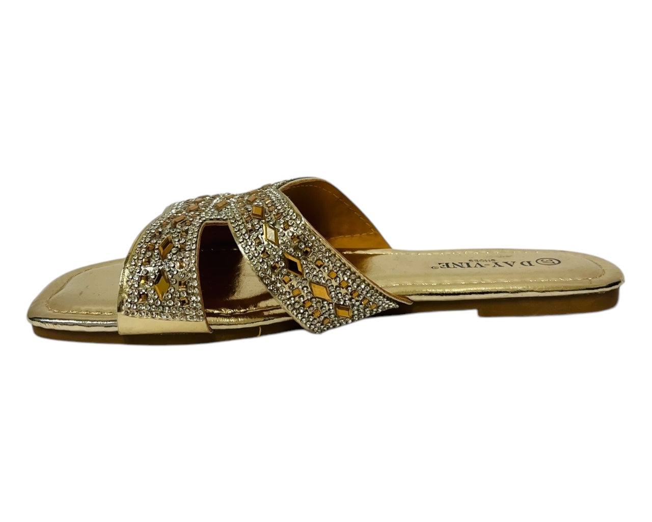 Women's Lightweight Smart Faux Leather Flat Slider