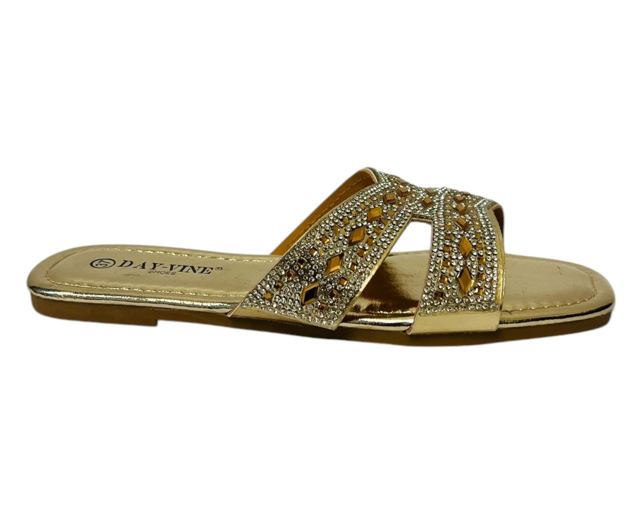 Women's Lightweight Smart Faux Leather Flat Slider