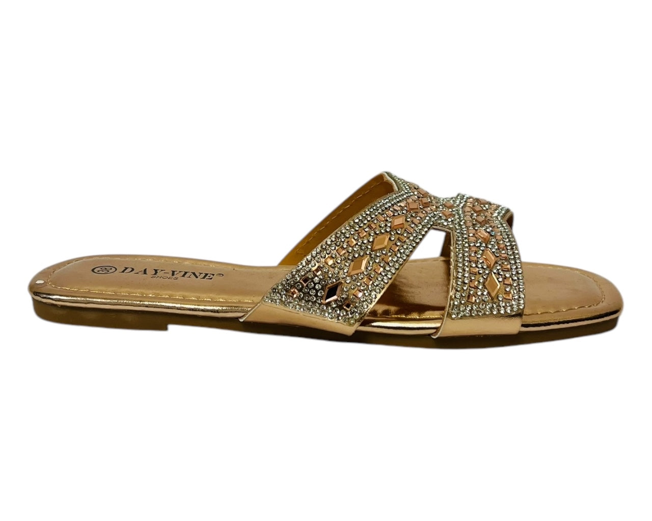 Women's Lightweight Smart Faux Leather Flat Slider
