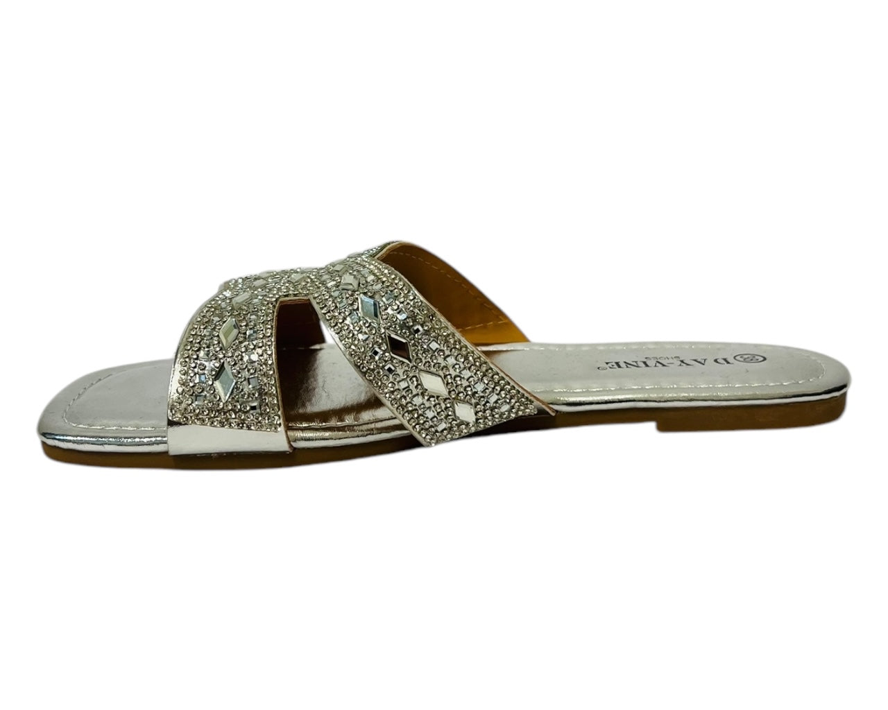 Women's Lightweight Smart Faux Leather Flat Slider