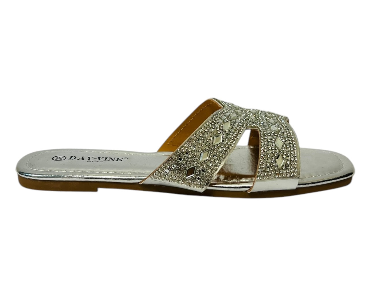 Women's Lightweight Smart Faux Leather Flat Slider