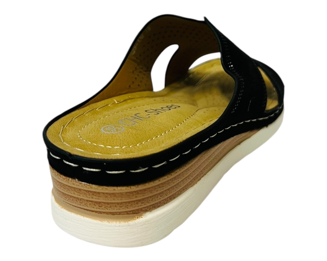 Women's Cross Strap Lightweight Mules Wedge Slider