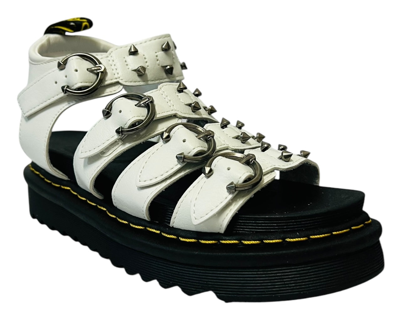 Women's Ankle Strap Hardware Pierced Sandals