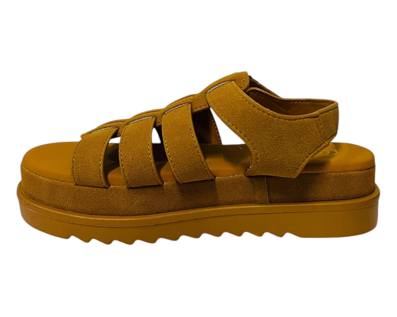 Women's Faux Leather Chunky Sole Gladiator Fashionable Sandals