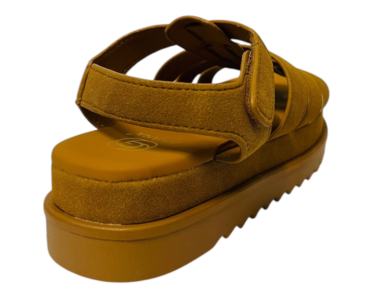 Women's Faux Leather Chunky Sole Gladiator Fashionable Sandals