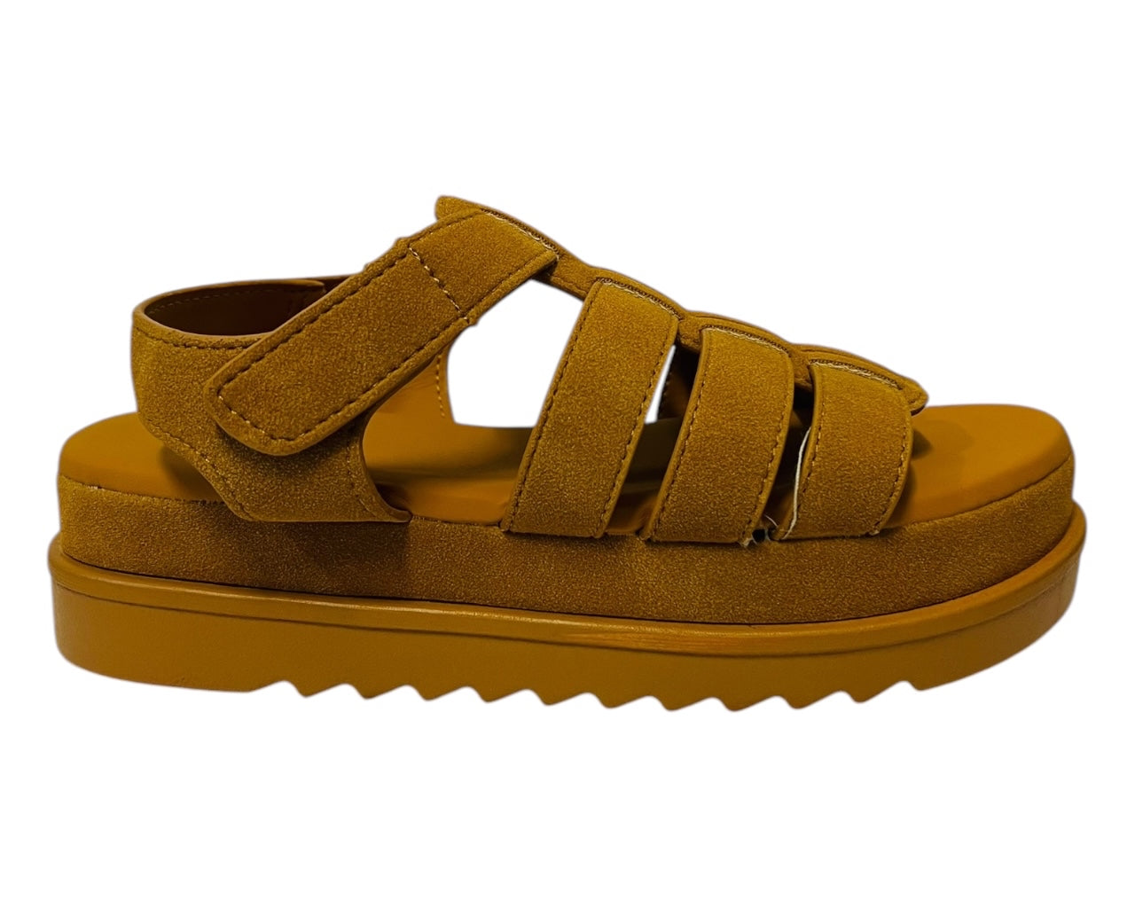 Women's Faux Leather Chunky Sole Gladiator Fashionable Sandals