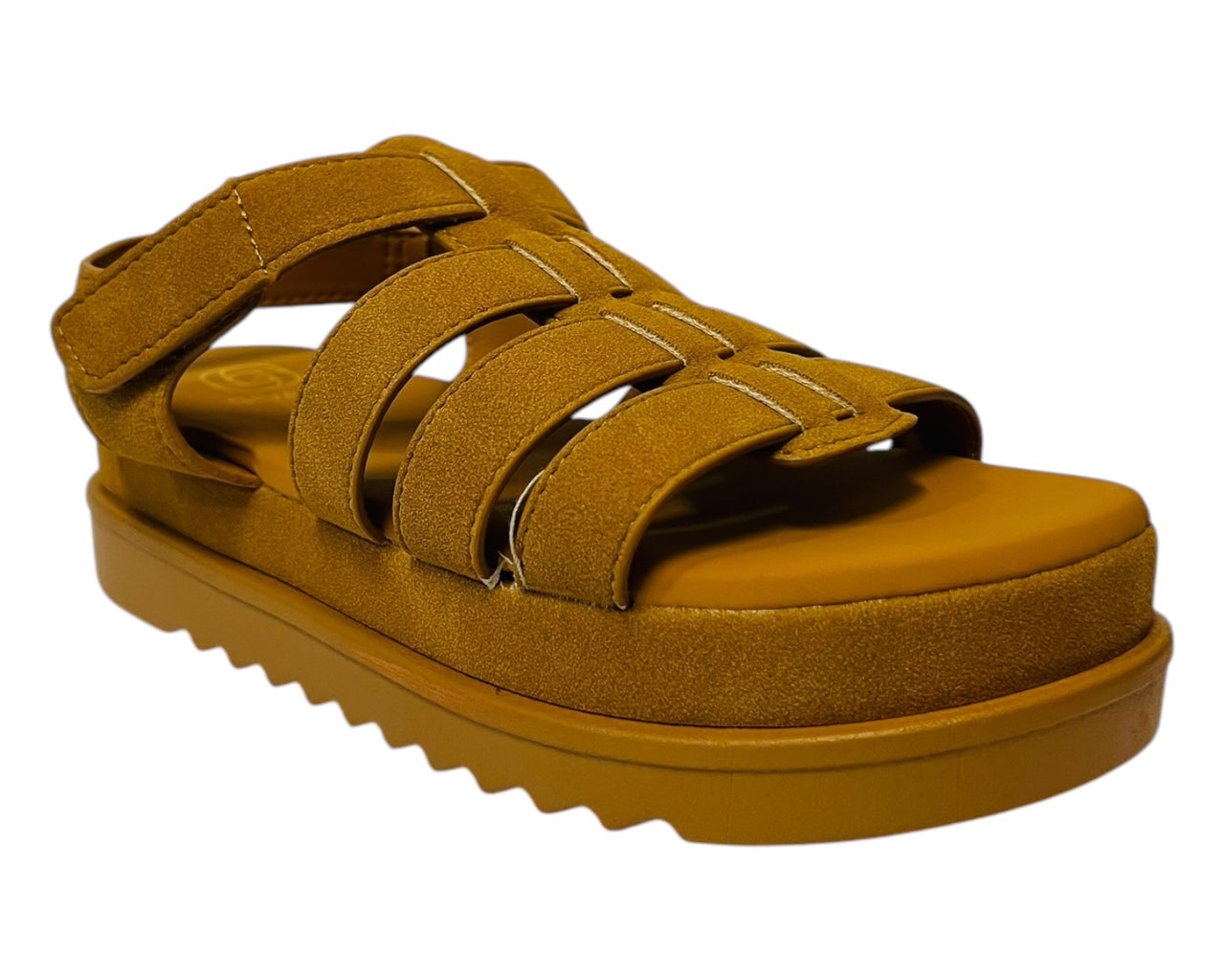 Women's Faux Leather Chunky Sole Gladiator Fashionable Sandals