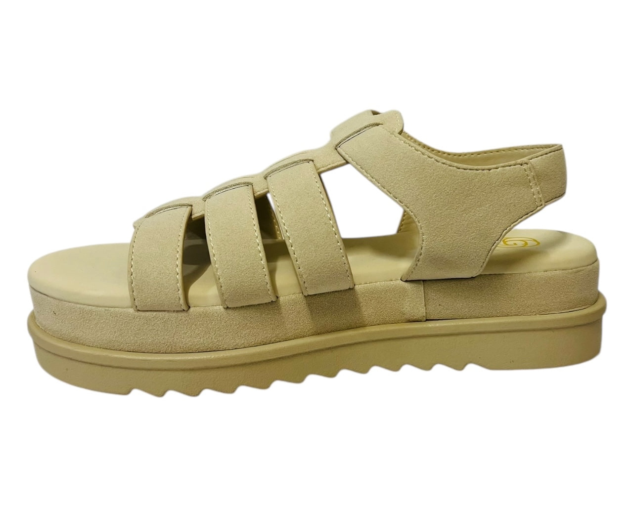 Women's Faux Leather Chunky Sole Gladiator Fashionable Sandals