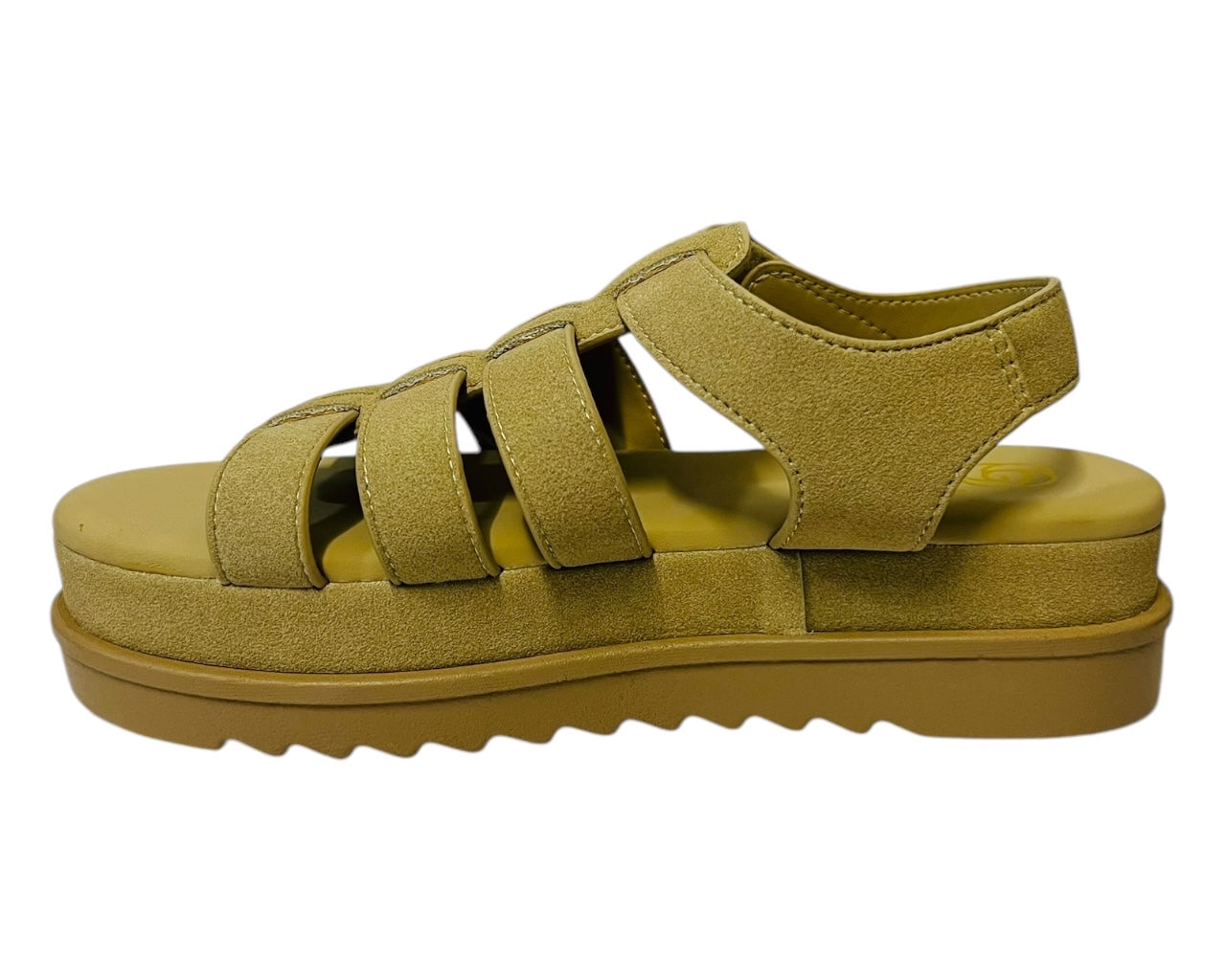Women's Faux Leather Chunky Sole Gladiator Fashionable Sandals