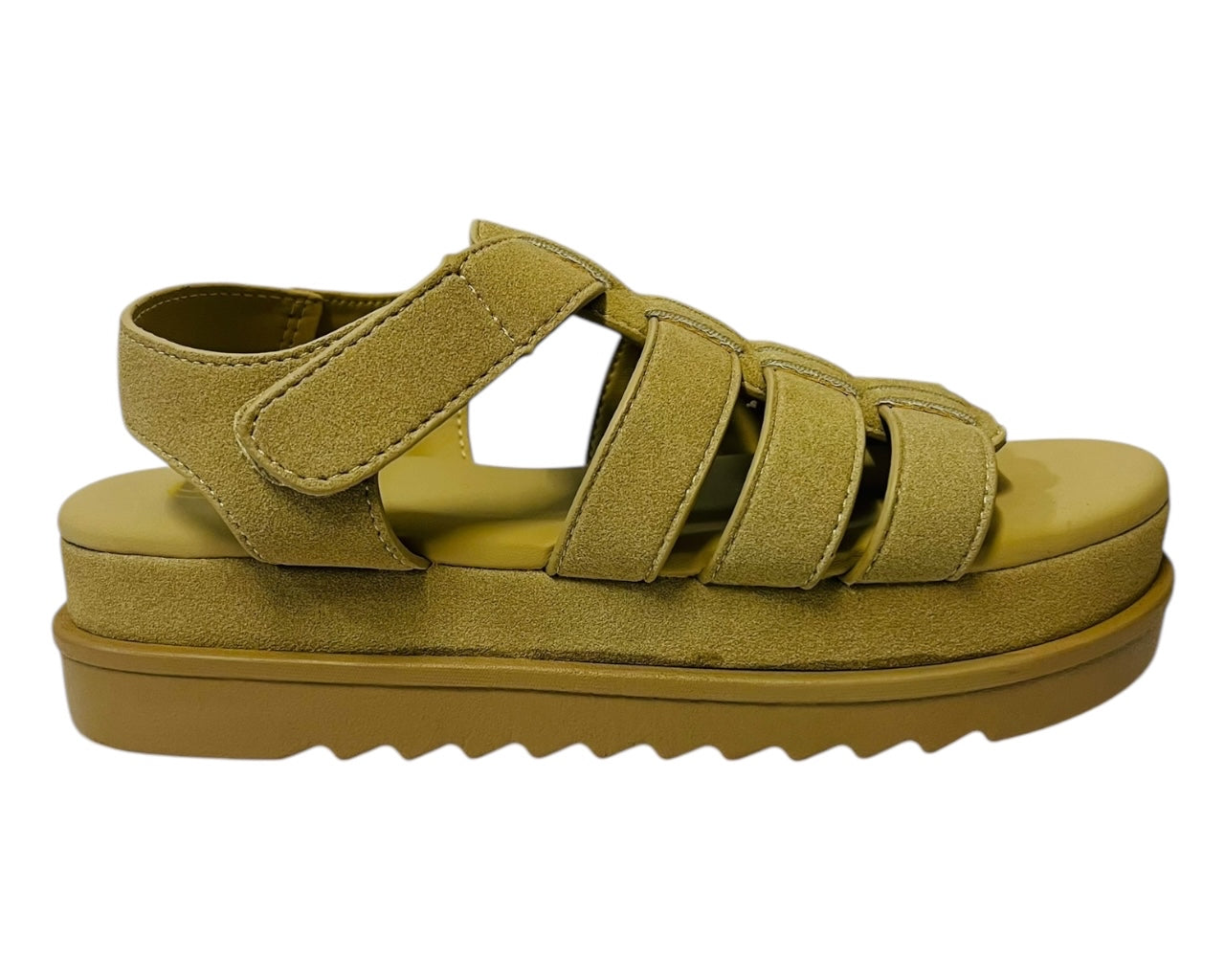 Women's Faux Leather Chunky Sole Gladiator Fashionable Sandals