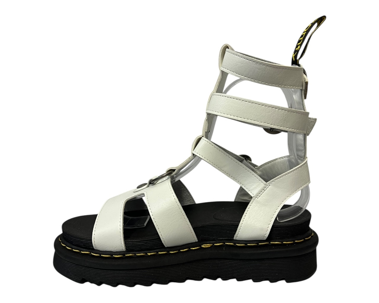 Women's Faux Leather Chunky Sole Gladiator Ankle Sandals