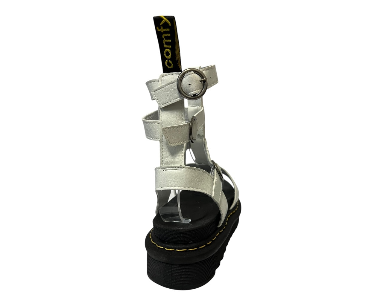 Women's Faux Leather Chunky Sole Gladiator Ankle Sandals