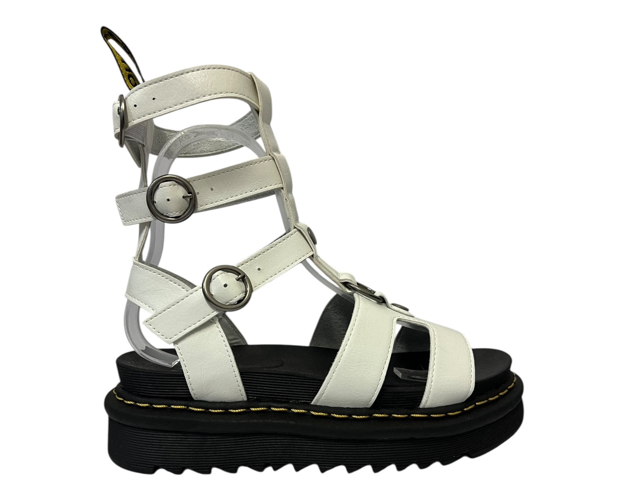 Women's Faux Leather Chunky Sole Gladiator Ankle Sandals