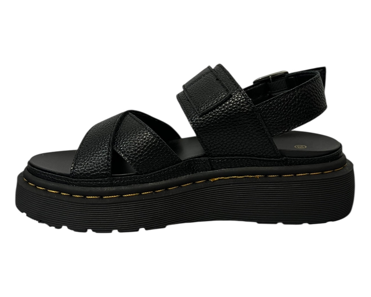 Women's Ankle Strap Platform Gladiator Sandals Black