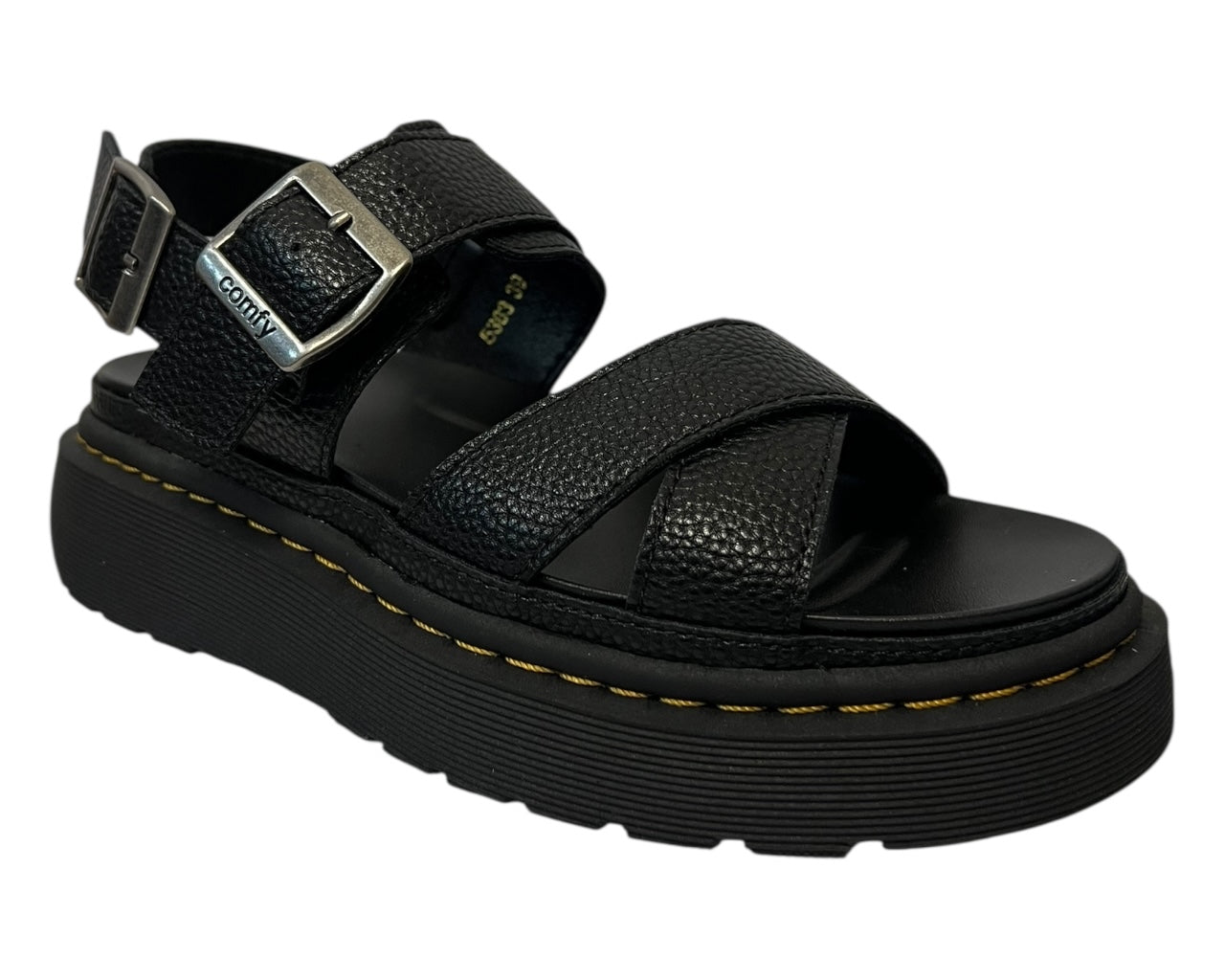 Women's Ankle Strap Platform Gladiator Sandals Black