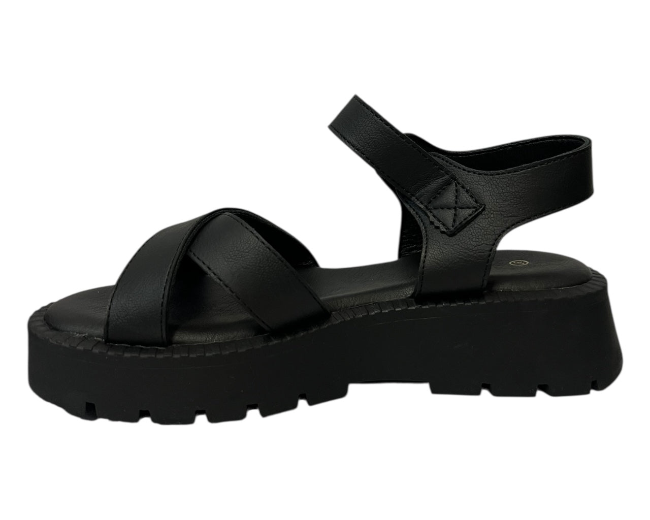 Women's Ankle Strap Gladiator Sandals Black