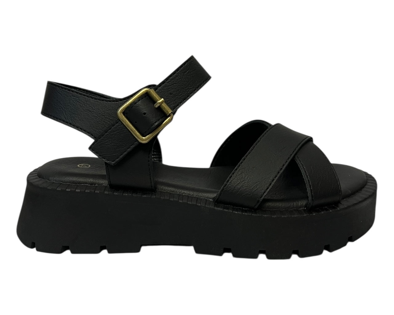 Women's Ankle Strap Gladiator Sandals Black