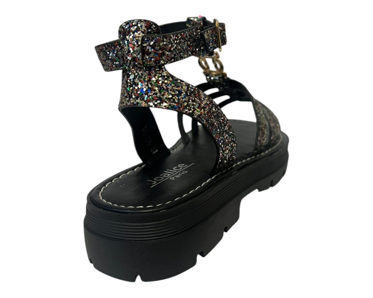 Women's Ankle Strap Glitter Sandals