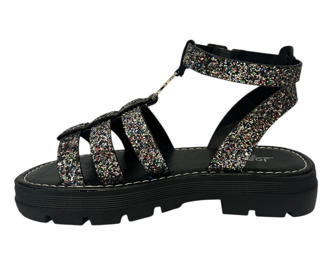 Women's Ankle Strap Glitter Sandals