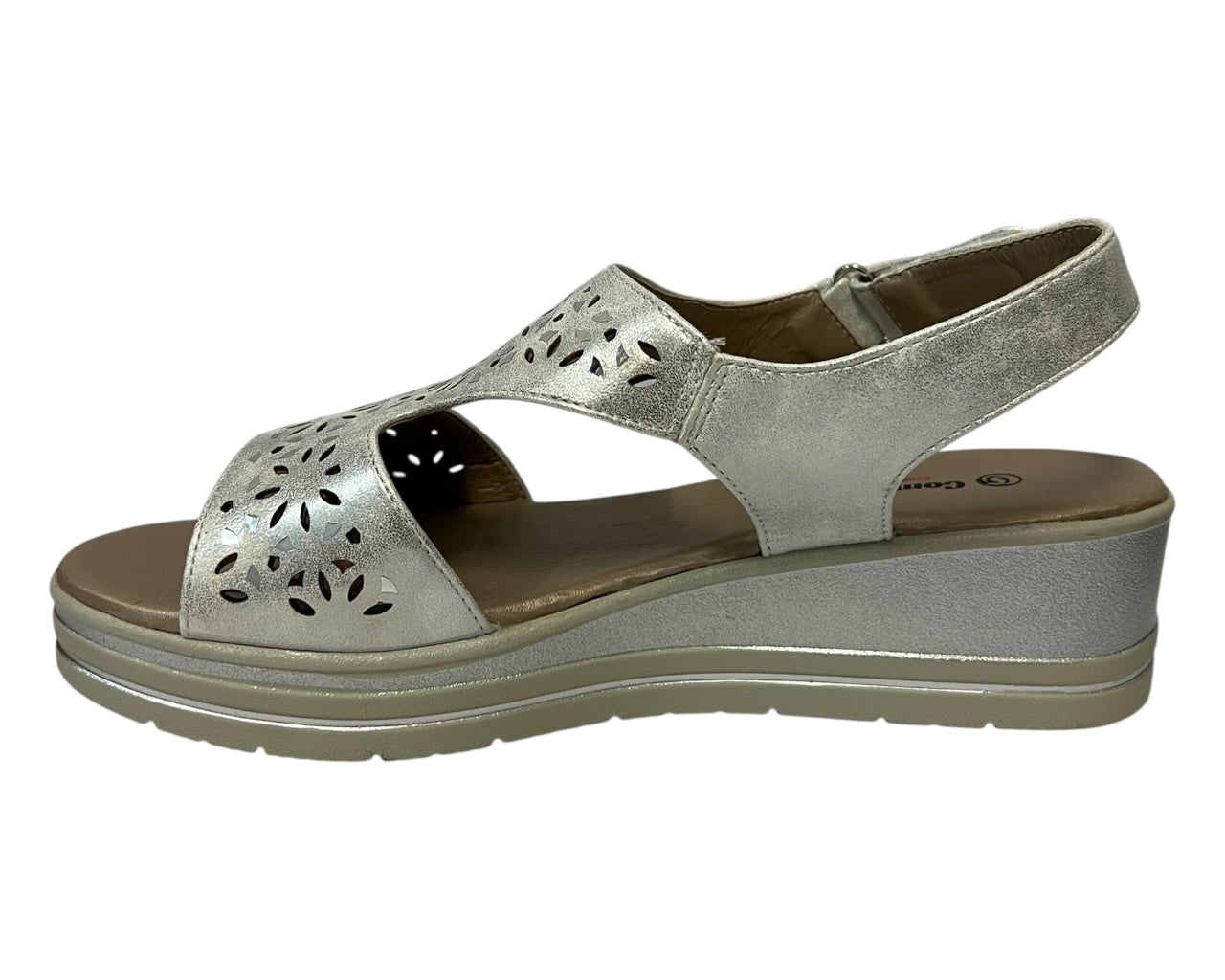 Women's Cushioned Wedge Sandals with Adjustable Ankle Strap