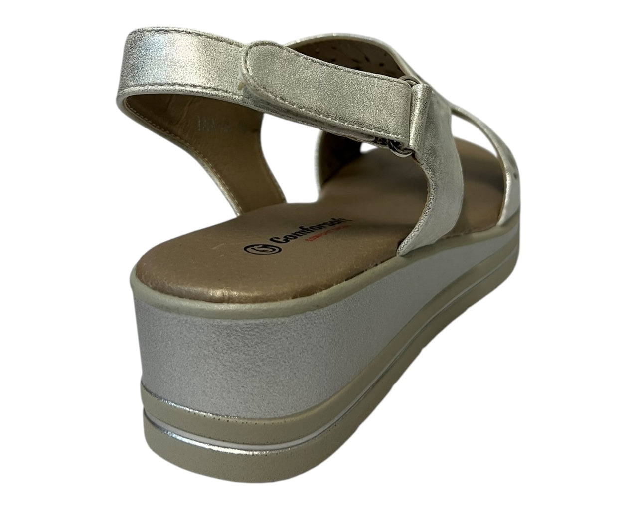 Women's Cushioned Wedge Sandals with Adjustable Ankle Strap