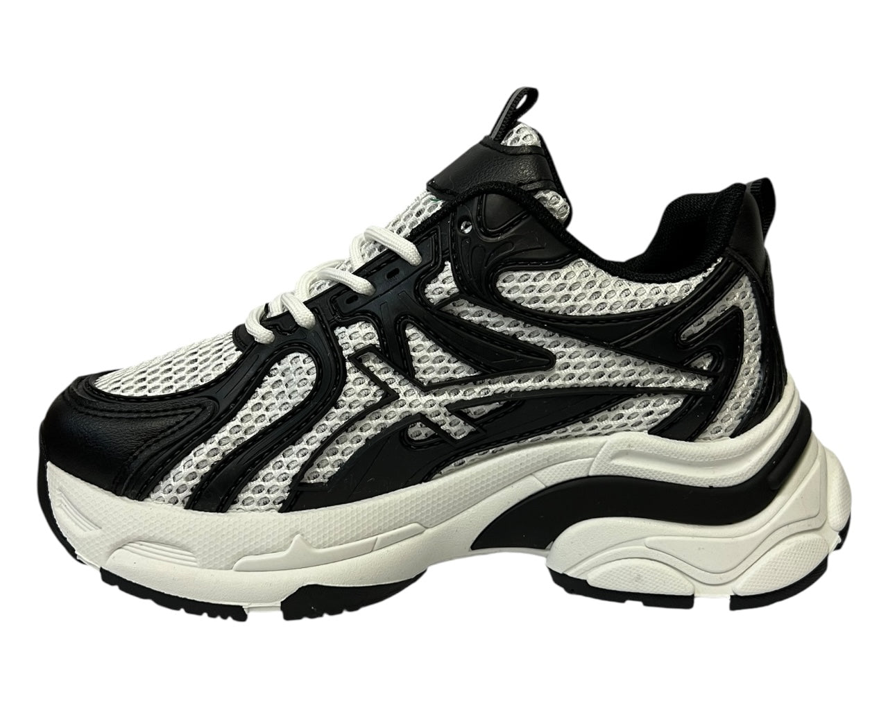 Chunky Sole Lace Up Sports Trainers
