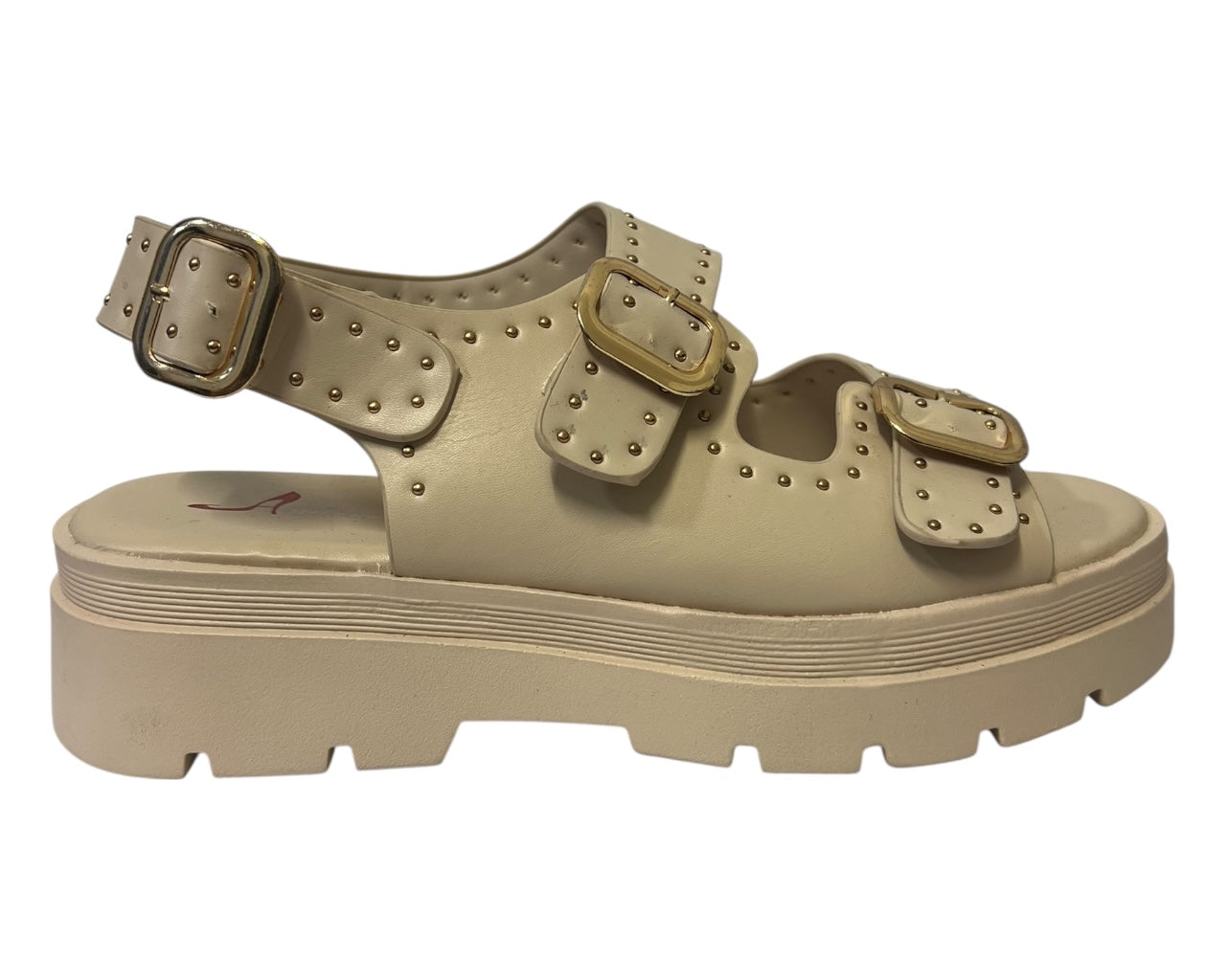 Women's Faux Leather Chunky Sole Sandals